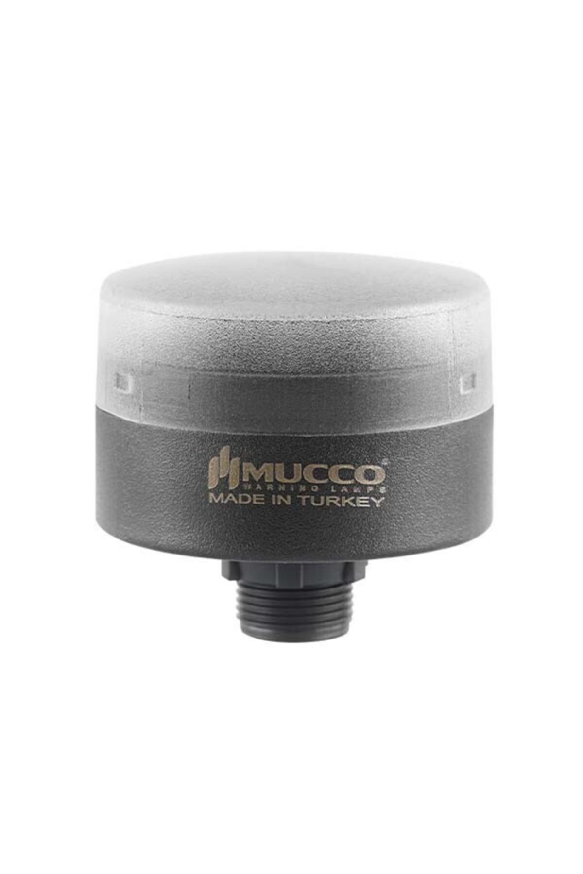 MUCCO SNT-MS715-FB-5 70 Çap Flaşör Buzzerlı 24v/dc Mini Somun Bağlantılı Beyaz Tepe Lambası