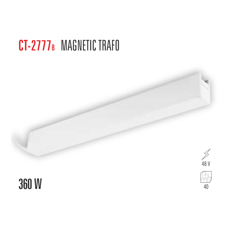 CATA CT-2777B 48V Magnet Trafo (360W)(Beyaz Kasa)