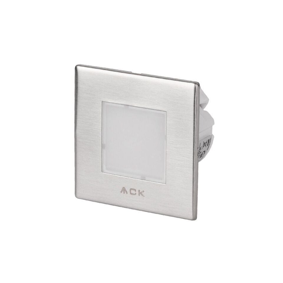 ACK AH07-00964 LED 1,5W Mavi Işık 7,75 cm x 7,75 cm x 5,3 cm Merdiven-Duvar Armatürü