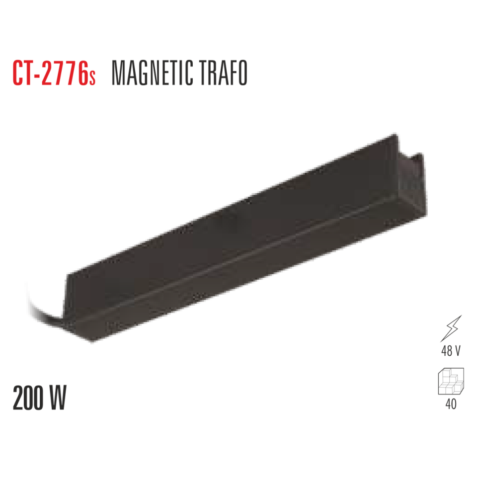 CATA CT-2776S 48V Magnet Trafo (200W)(Siyah Kasa)