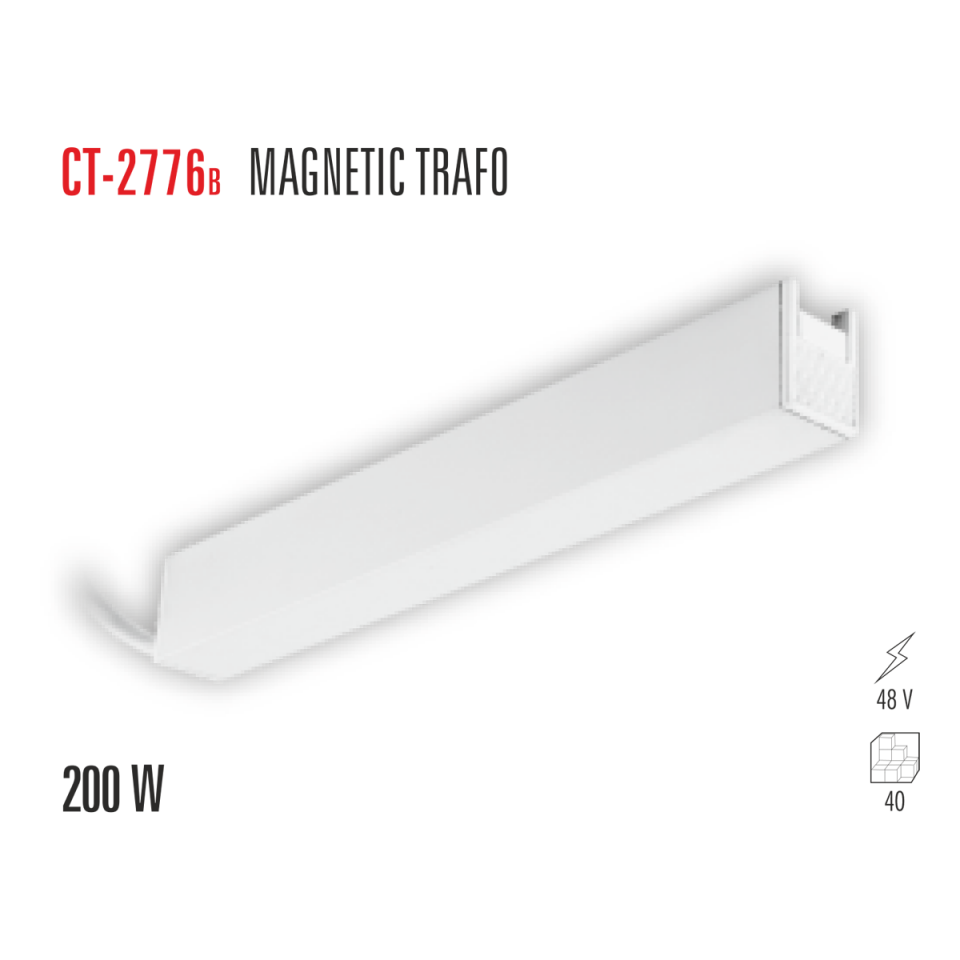 CATA CT-2776B 48V Magnet Trafo (200W)(Beyaz Kasa)