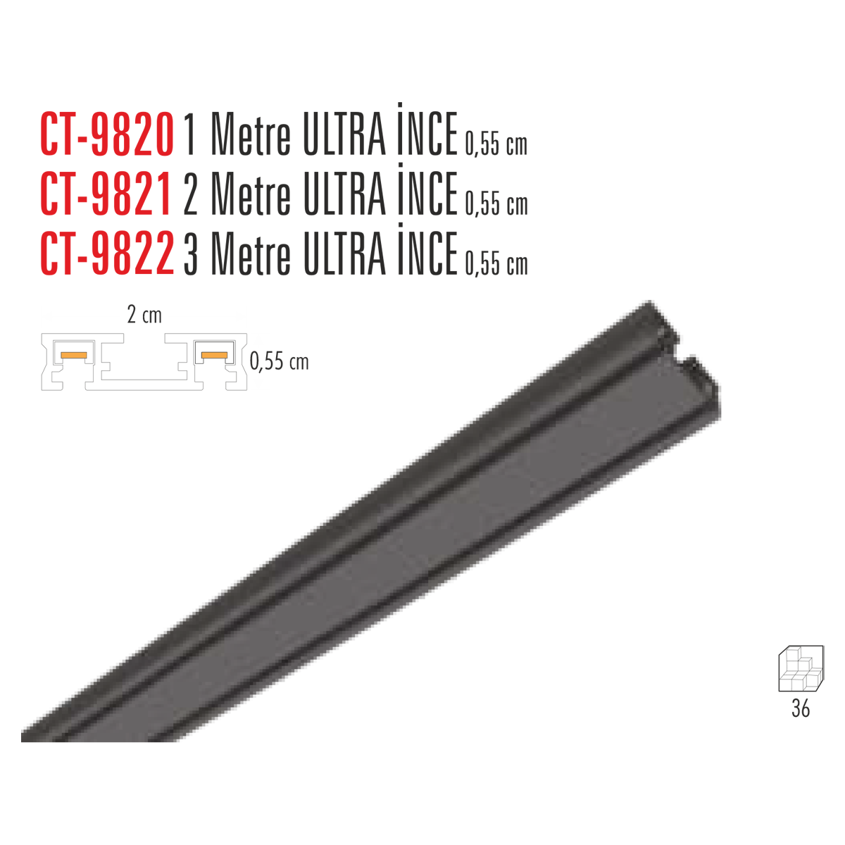 CATA CT-9822 Magnet Ray (3Metre) Siyah