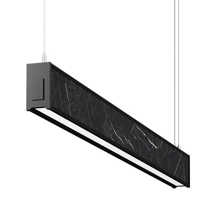 GOYA GY 8046-150 42 Watt 150 cm Siyah Mermer Desenli Lineer Sarkıt Armatür