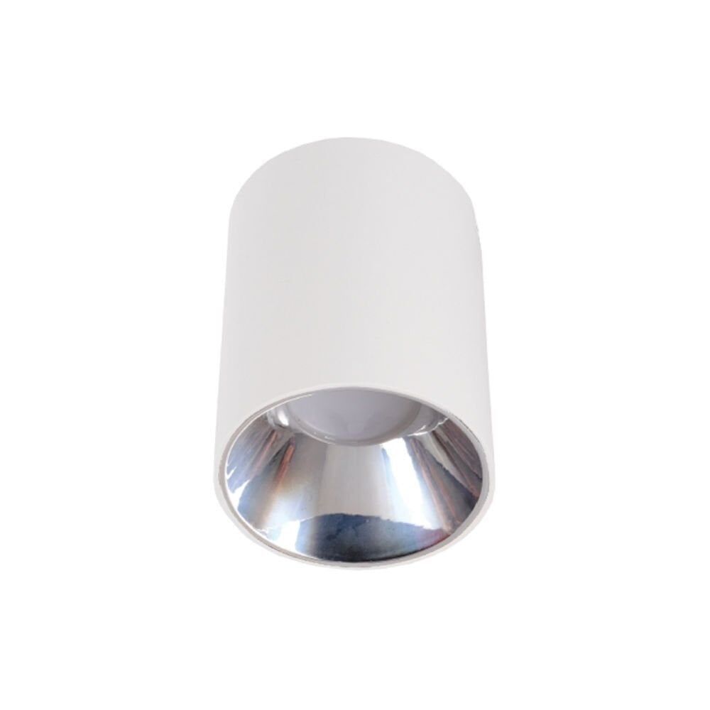 ACK AH03-08650 Platin Reflektör Sıva Üstü Beyaz Yuvarlak Led Spot