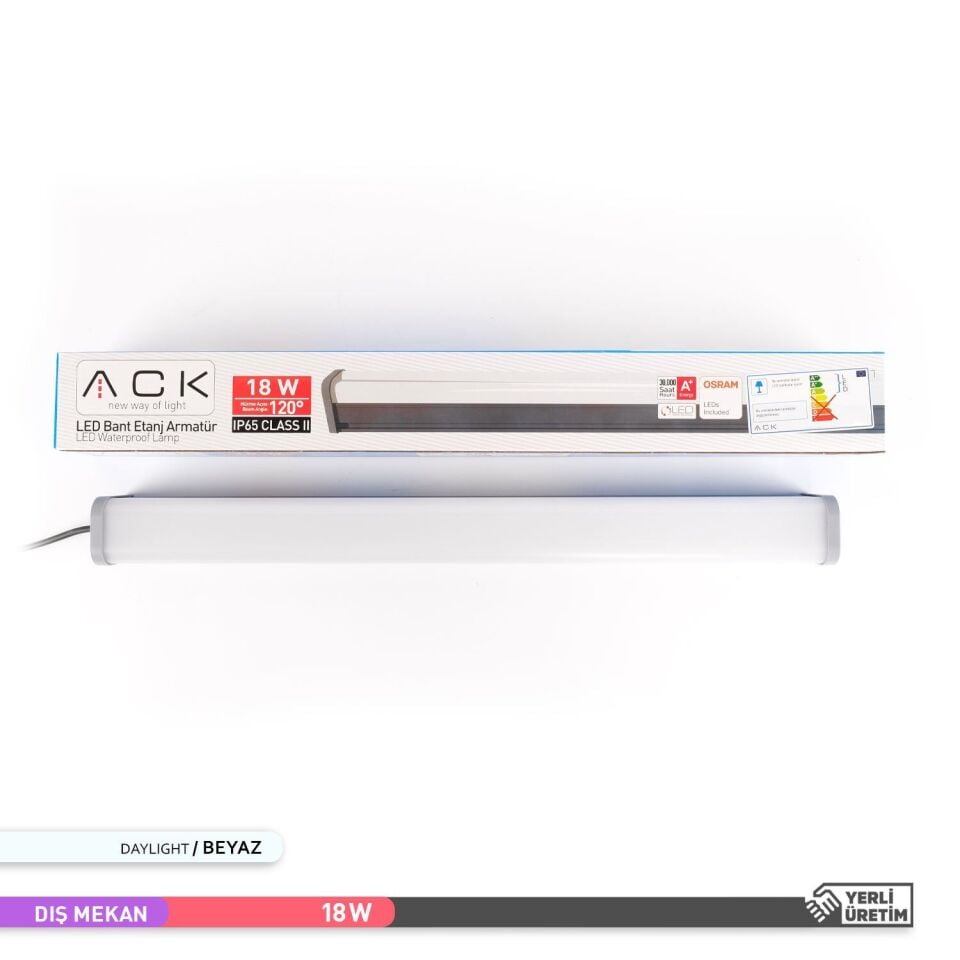 ACK AT03-10630 18W 6500K 61 cm Etanj Armatür