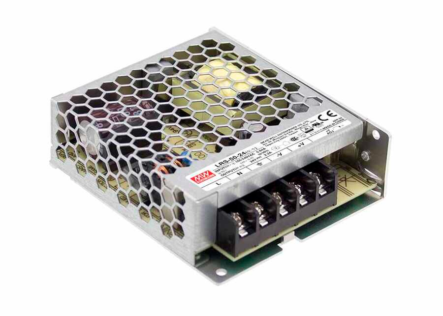 Meanwell LRS-50-15 50W Kapalı Tip Switching Güç Kaynağı 15VDC 3.4A