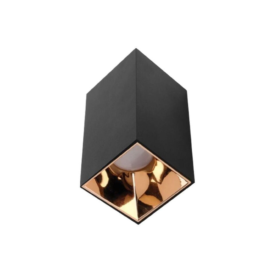 ACK AH03-07661 Gold Reflektör Sıva Üstü Beyaz Kare Led Spot