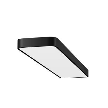 GOYA GY 8111-90 Siyah/Beyaz Kasa 73 Watt 30x90 cm Oval Sıva Üstü Lineer Armatür