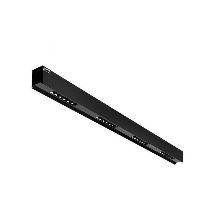GOYA GY 8041-120 Siyah/Beyaz Kasa 40 Watt 120 cm Sıva Üstü Lensli Lineer Armatür