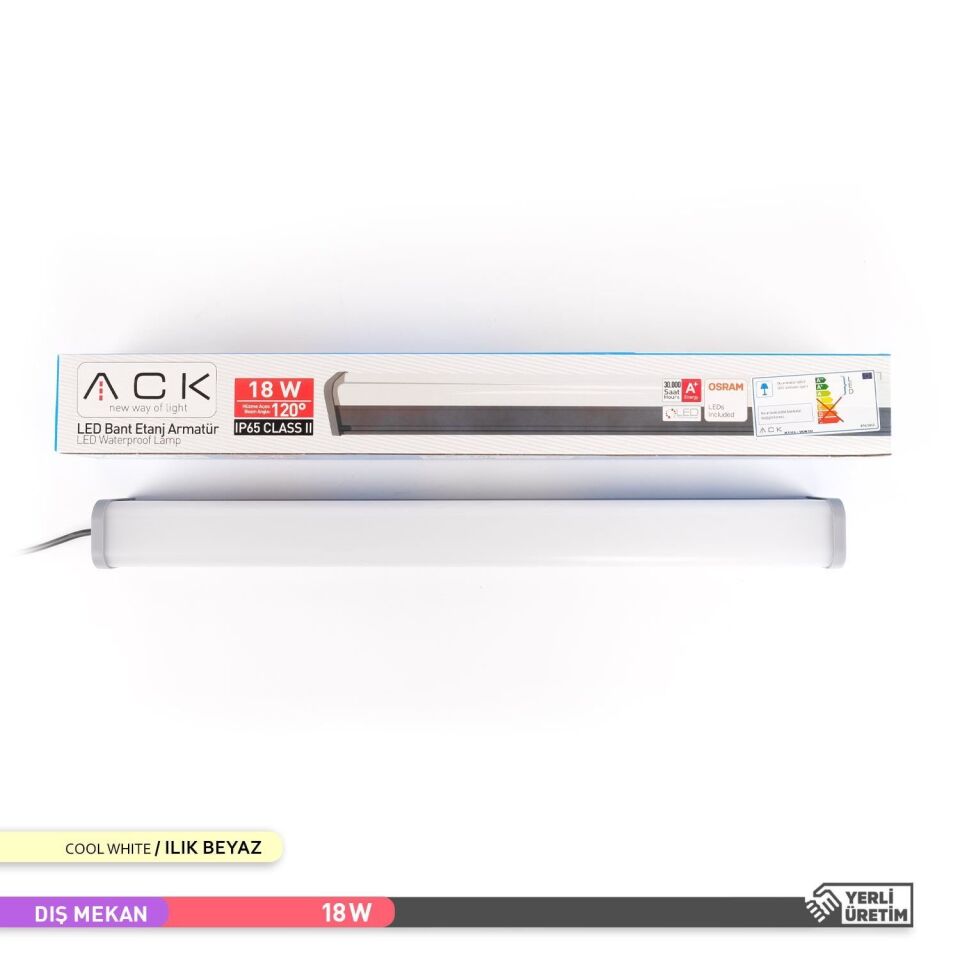 ACK AT03-00610 18W 4000K 61 cm Etanj Armatür