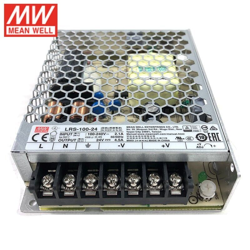 Meanwell LRS-100-24 100W Kapalı Tip Switching Güç Kaynağı 24VDC 4.5A