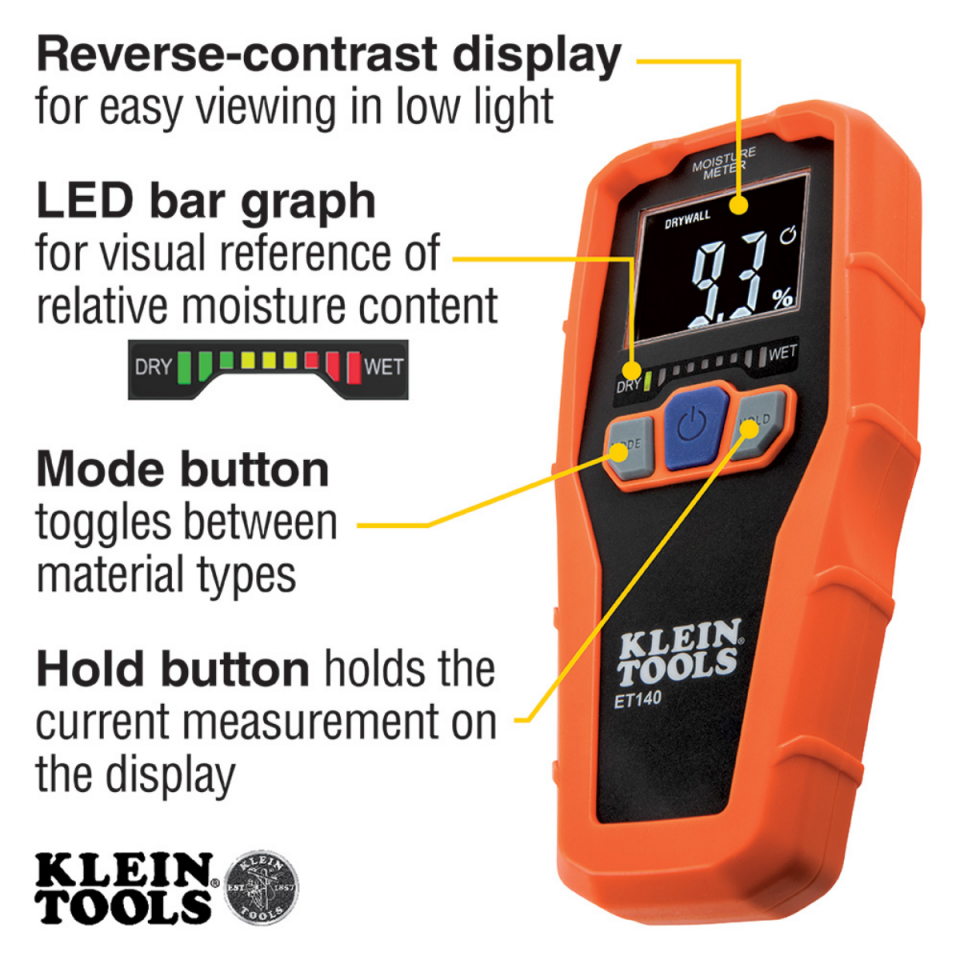 Klein Tools ET140 Temassız Nem Ölçer