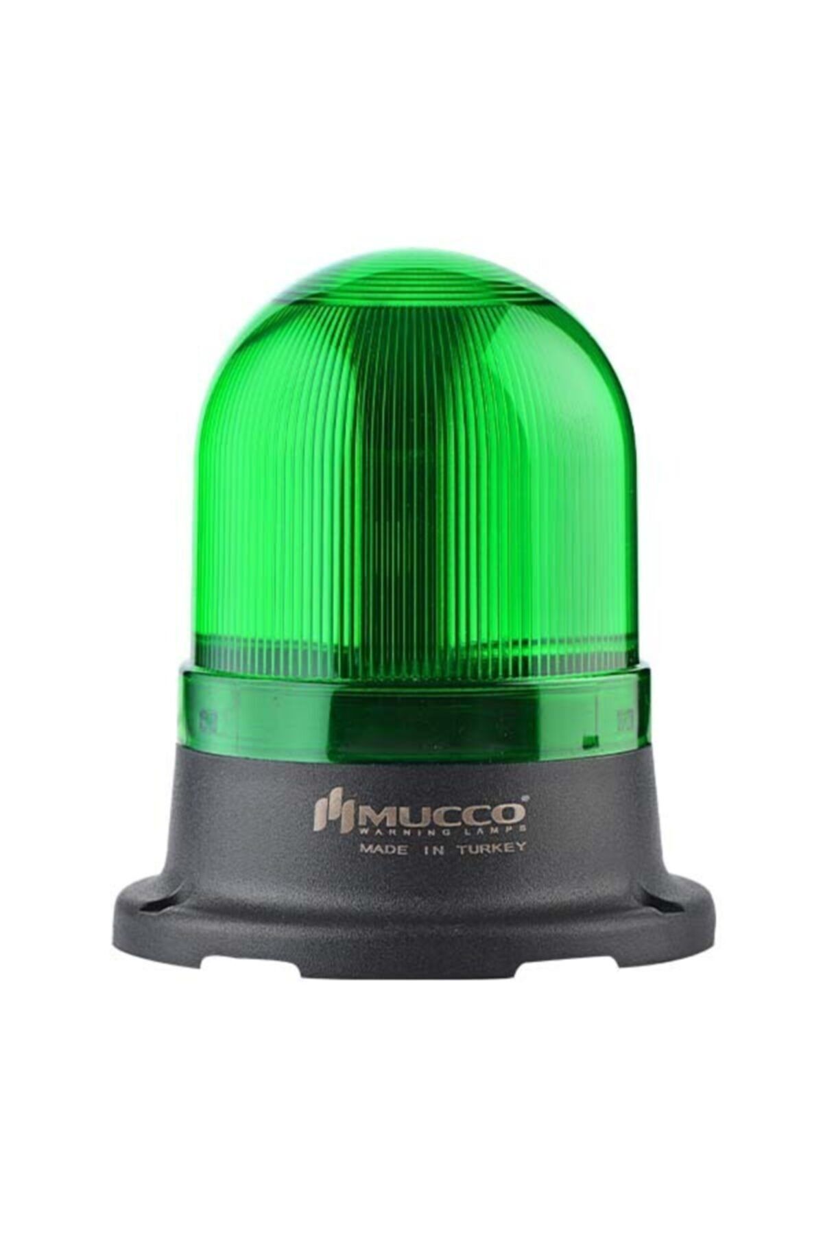 MUCCO SNT-715-F-2 70 Çap Flaşör  24v Dc Yeşil Tepe Lambası