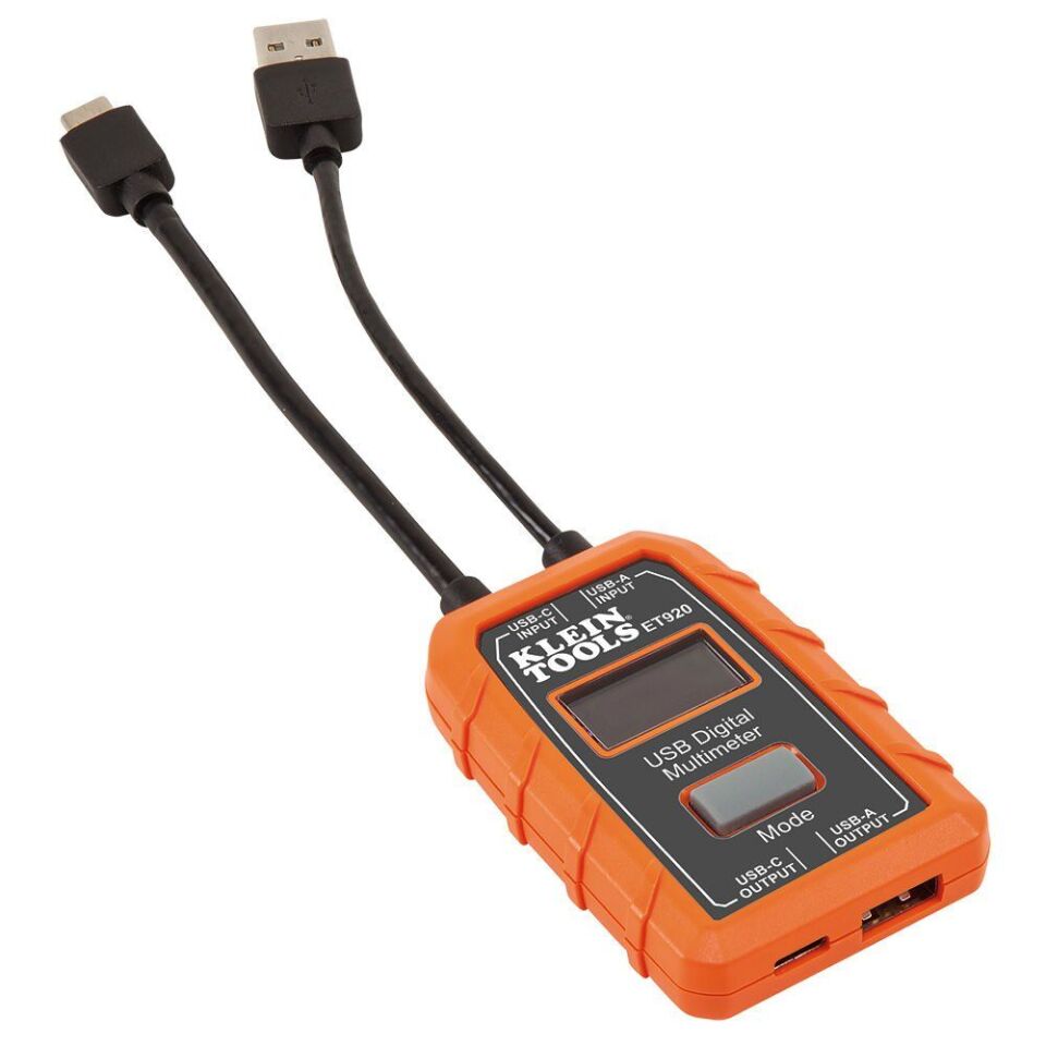 Klein Tools ET-920 USB Type A ve Type C Dijital Multimetre