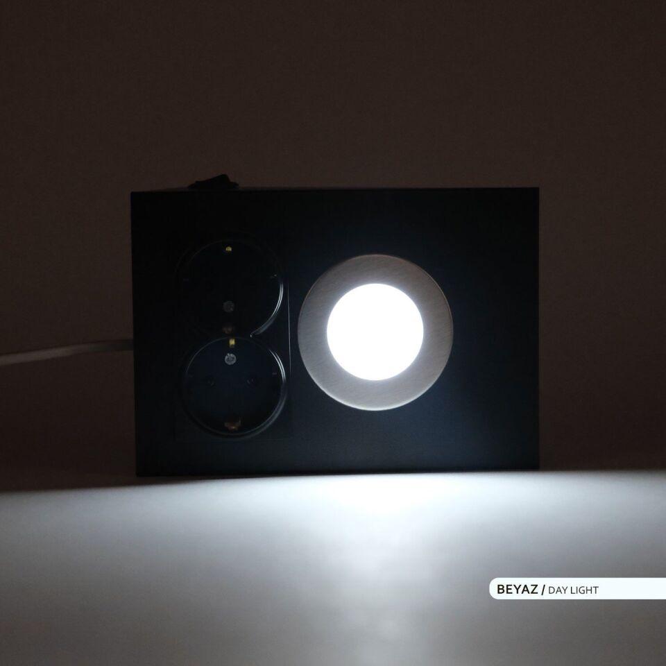 ACK AH11-00231 6500K 2.5W Çift Prizli Tezgah Altı Armatür