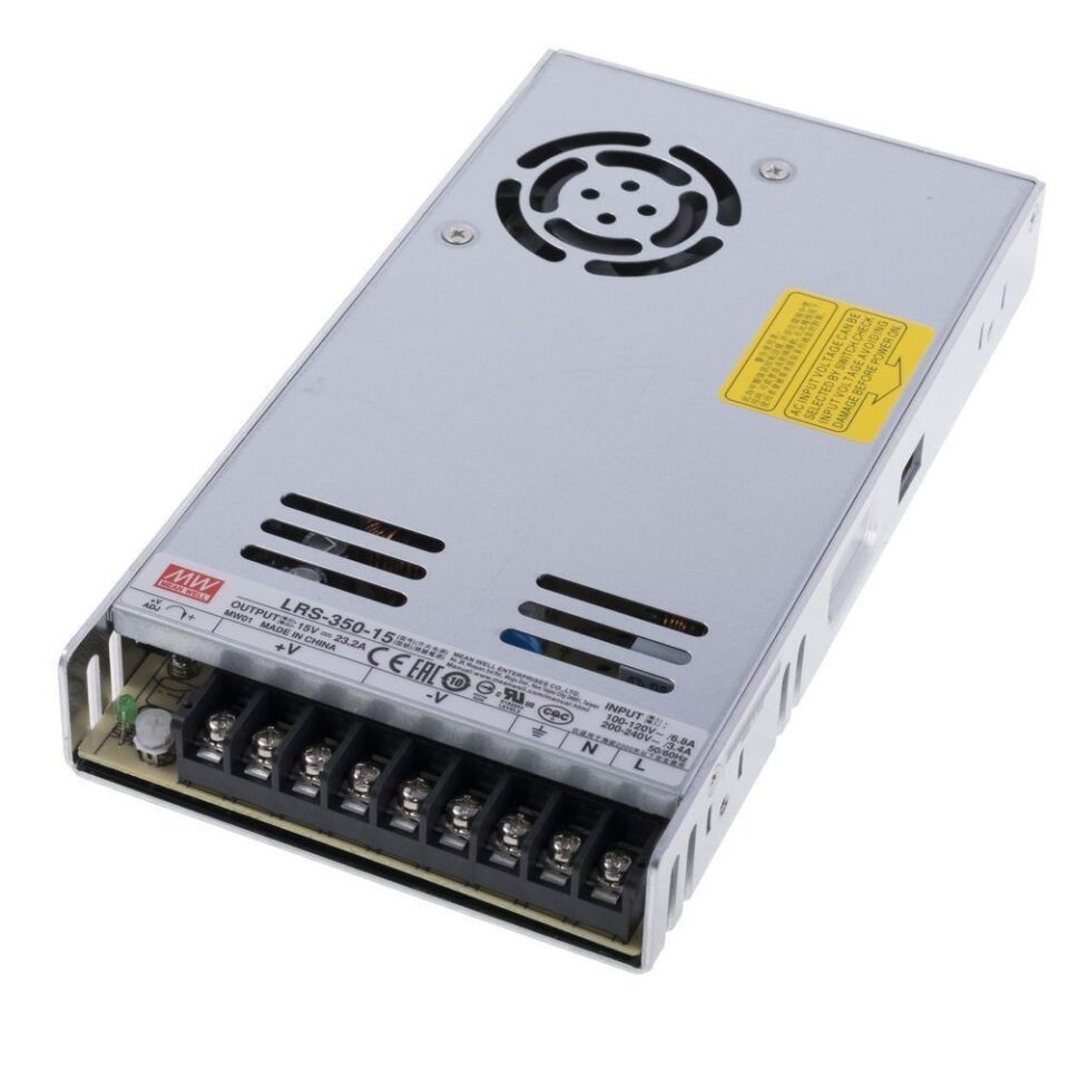 Meanwell LRS-350-15 350W Kapalı Tip Switching Güç Kaynağı 15VDC 23.2A