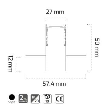 GOYA GY 2003-3 3 Metre Trimless Magnet Ray