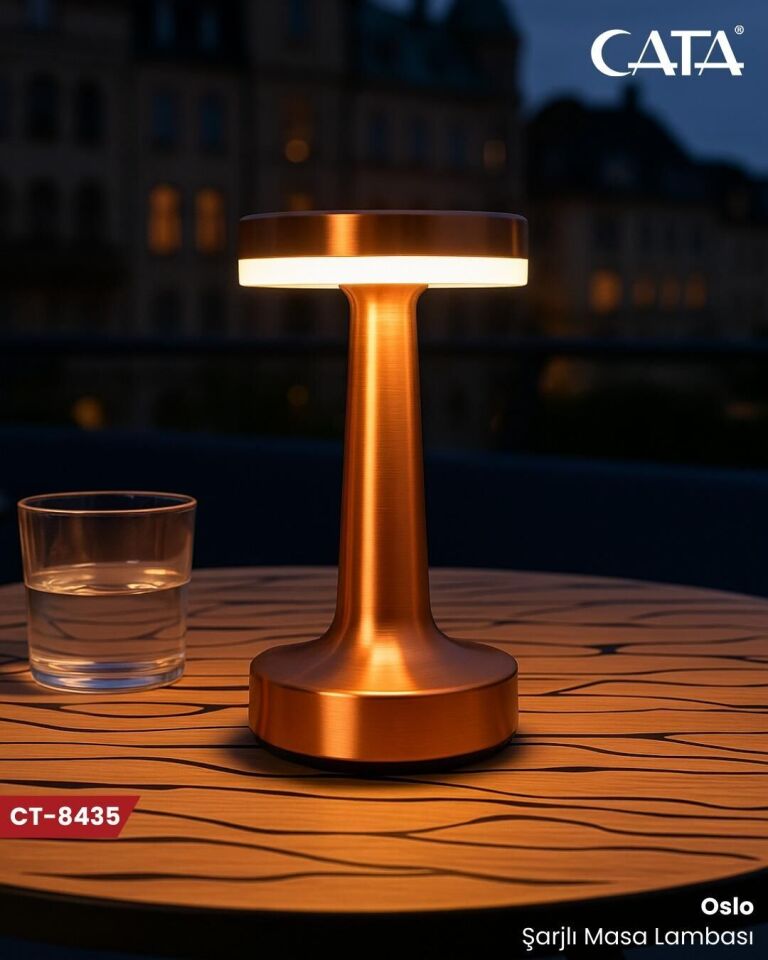 CATA CT-8435 Oslo Şarjlı Dim Edilebilir Masa Lambası