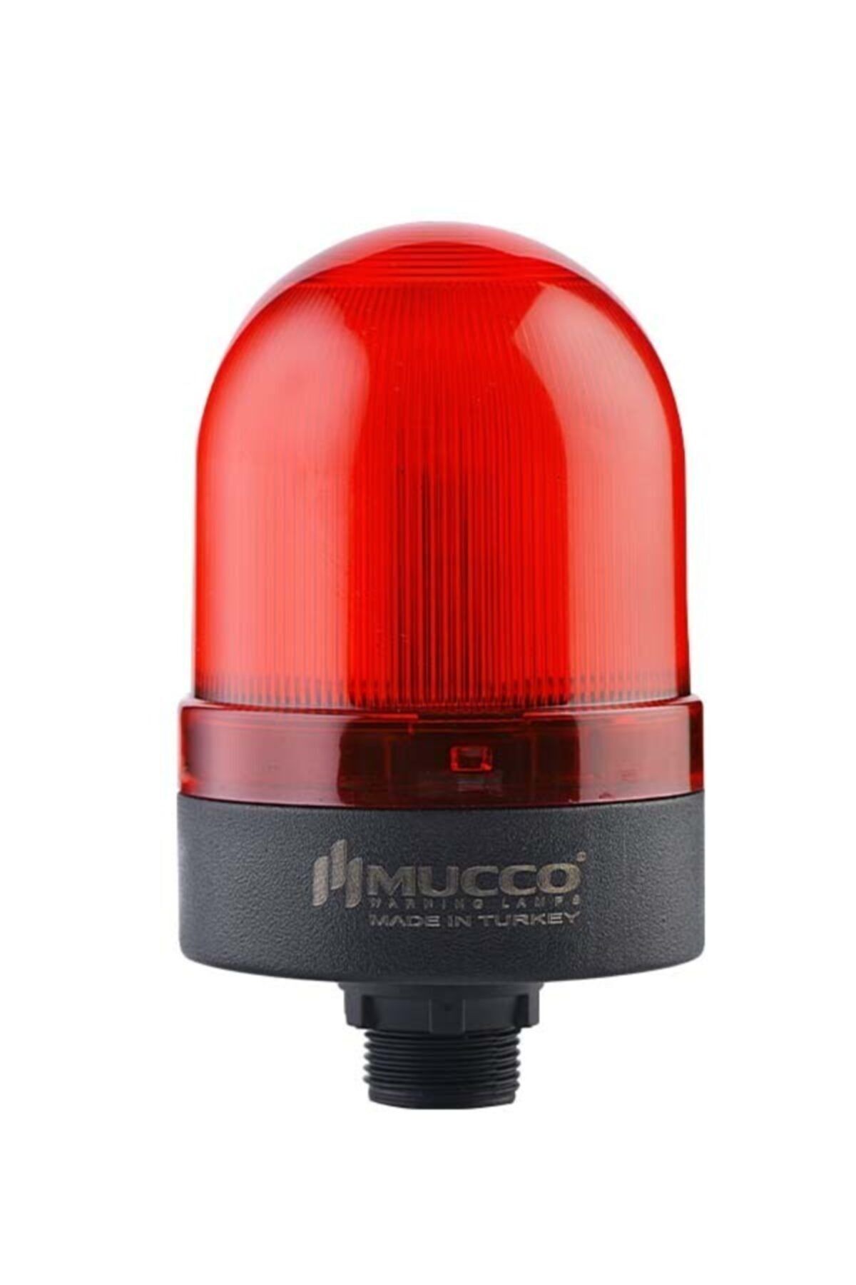 MUCCO SNT-S715-SB-1 70 Çap Sabit Buzzerlı 24v /dc Somun Bağlantılı Kırmızı Tepe Lmabası
