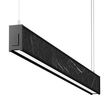 GOYA GY 8046-180 51 Watt 180 cm Siyah Mermer Desenli Lineer Sarkıt Armatür