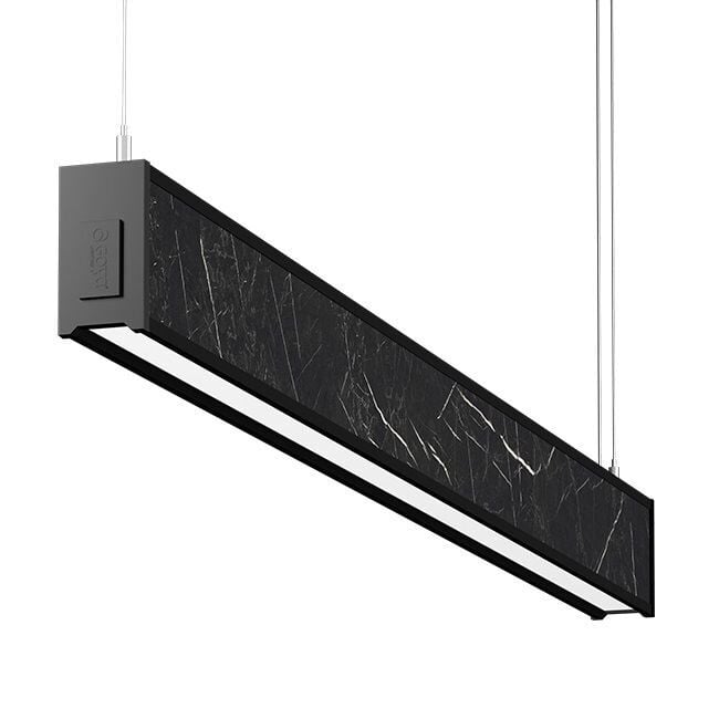 GOYA GY 8046-180 51 Watt 180 cm Siyah Mermer Desenli Lineer Sarkıt Armatür