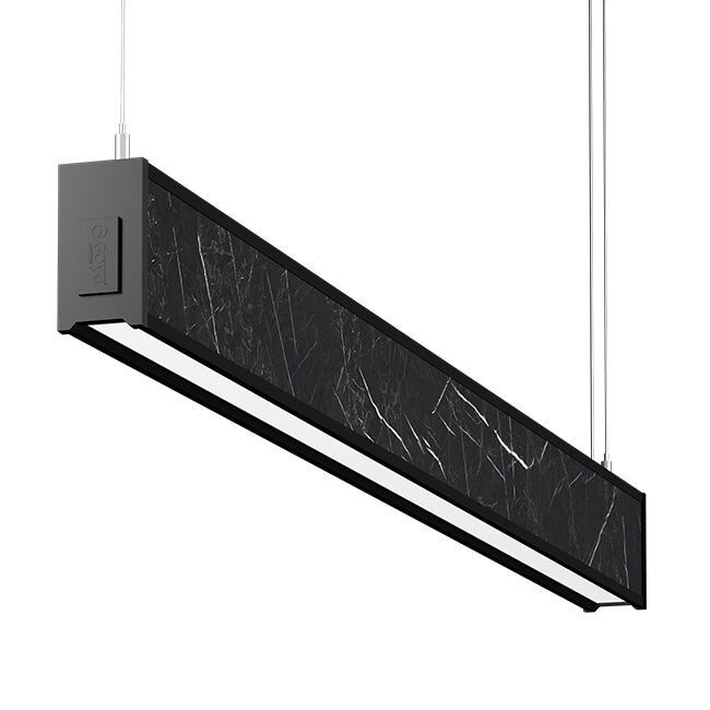 GOYA GY 8046-180 51 Watt 180 cm Siyah Mermer Desenli Lineer Sarkıt Armatür