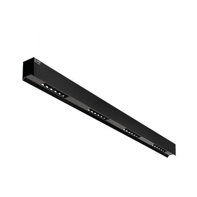 GOYA GY 8041-15 Siyah/Beyaz Kasa 50 Watt 150 cm Sıva Üstü Lensli Lineer Armatür