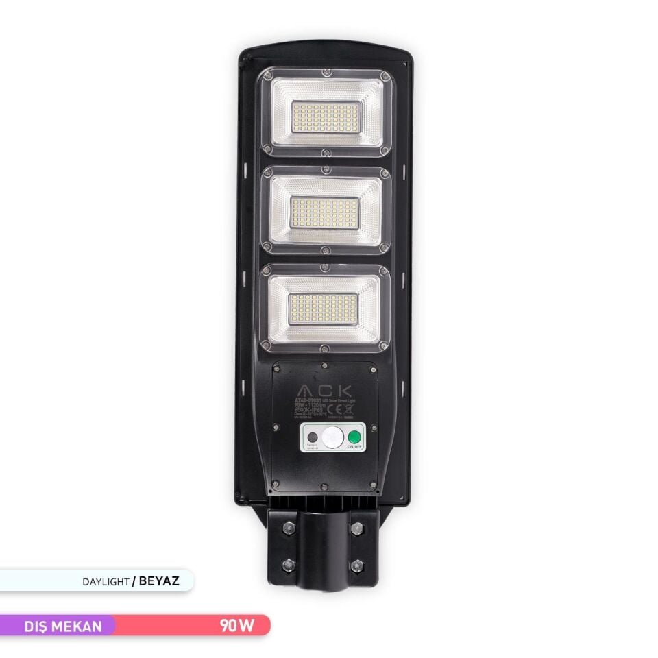 ACK AT42-09031 6500K 90W Solar Led Sokak Armatürü