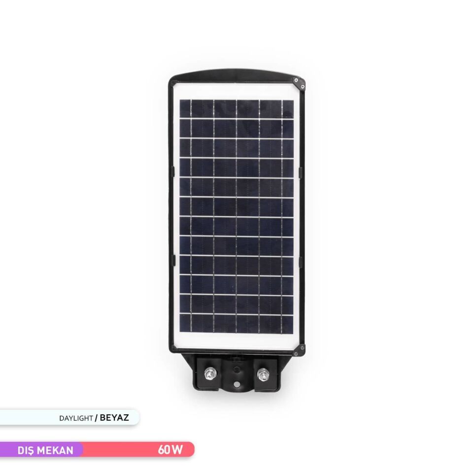 ACK AT42-06031 6500K 60W Solar Led Sokak Armatürü