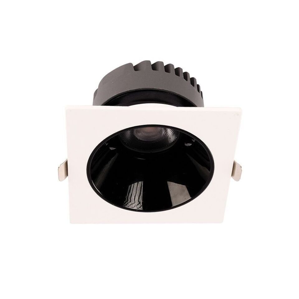 ACK AD10-03510 25w 4000K Siyah Reflektörlü Beyaz Led Spot Sıva Altı