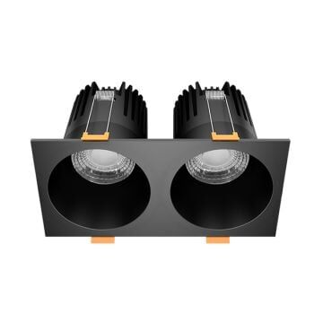 GOYA GY 1732-8 2x8 Watt Siyah Sıva Altı İkili LED Spot