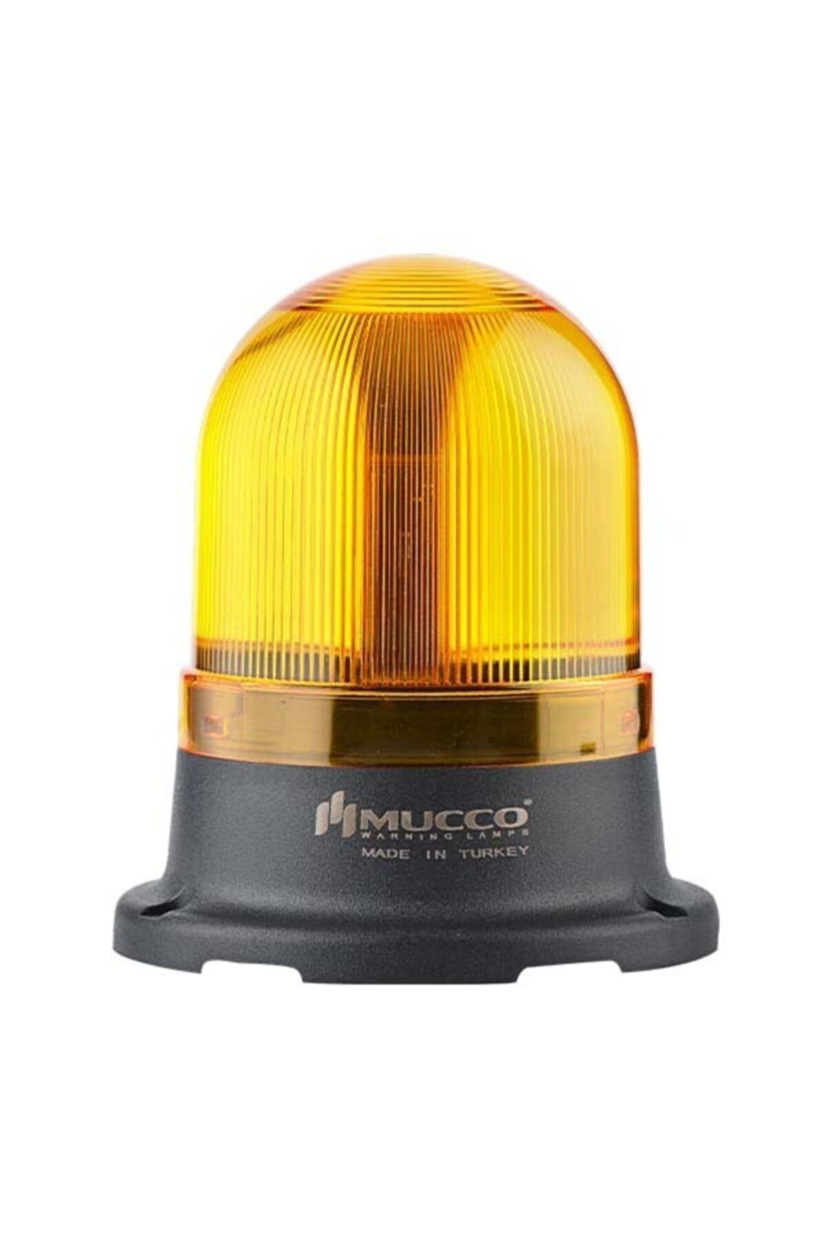 MUCCO SNT-715-FB-3 70 Çap Flaşör Buzzerlı 24v Dc Sarı Tepe Lambası