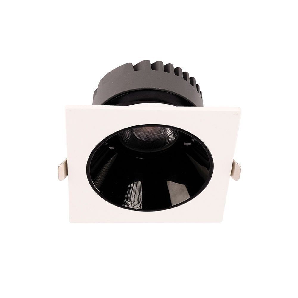 ACK AD10-03500 25w 3000K Siyah Reflektörlü Beyaz Led Spot Sıva Altı