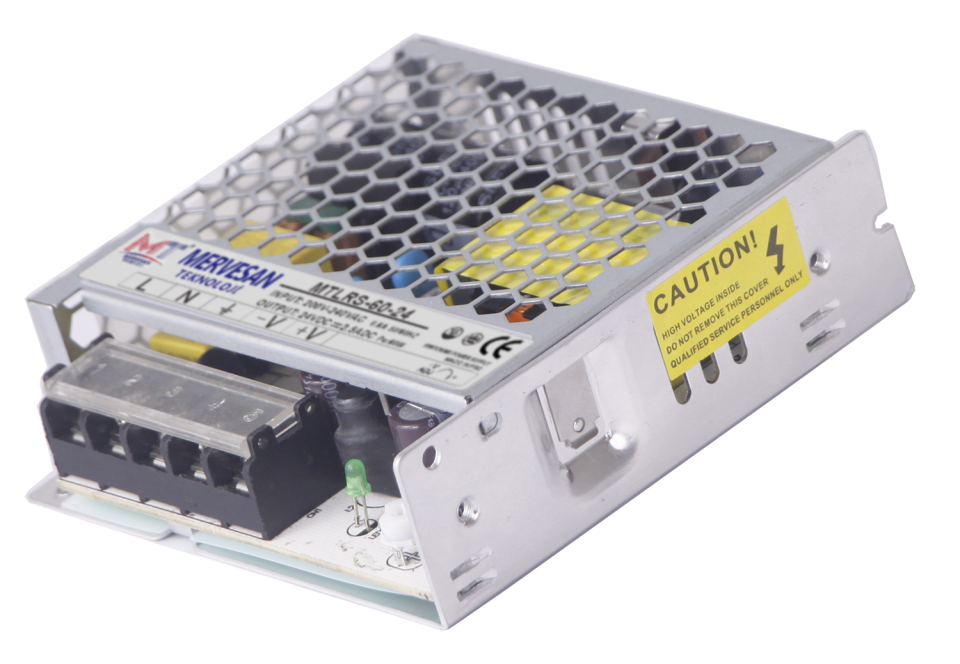 Mervesan 60W 12V 5.0A Metal Kasalı İç Mekan AC/DC (SMPS) Adaptör MTLRS-60-12