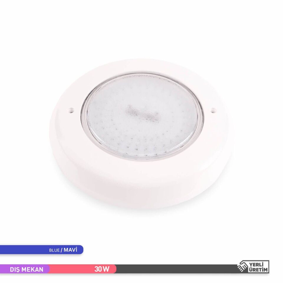 ACK AH08-03660 36W Mavi Işık Flat Sıva Üstü Slim LED Havuz Armatürü