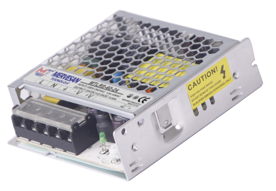 Mervesan 24W 12V 3.0A  Metal Kasalı İç Mekan AC/DC (SMPS) Adaptör MTLRS-36-12