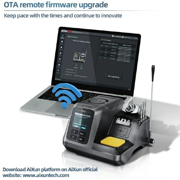 AiXun T320 Hassas 200W Akıllı Lehimleme Havya İstasyonu C210 Kalem Havyalı