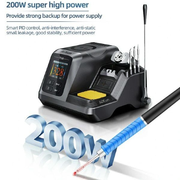 AiXun T320 Hassas 200W Akıllı Lehimleme Havya İstasyonu C210 Kalem Havyalı