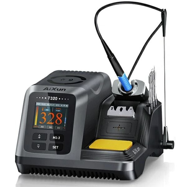 AiXun T320 Hassas 200W Akıllı Lehimleme Havya İstasyonu C210 Kalem Havyalı