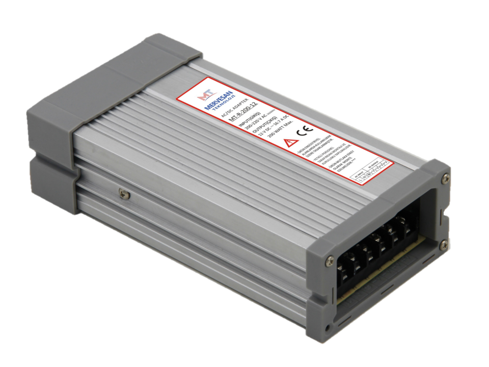 Mervesan 250W 24V 10A Metal Kasalı İç Mekan AC/DC (SMPS) Adaptör MT-250-24