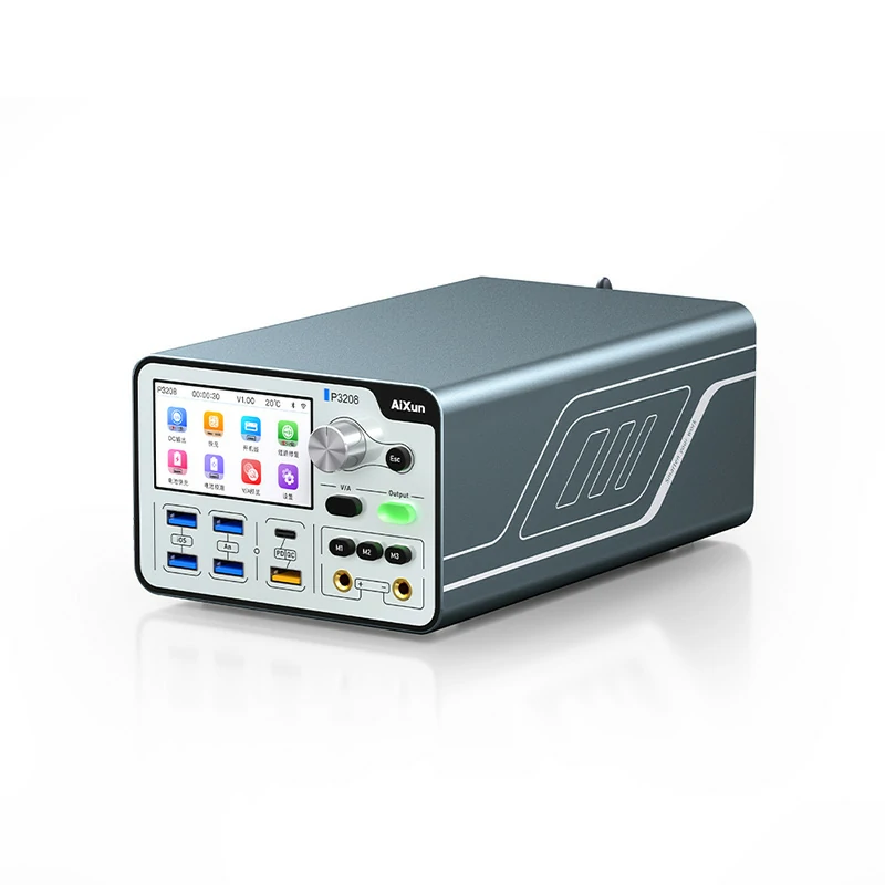 AiXun P3208 320W Akıllı Regüleli Güç Kaynağı 32V / 8A – Bluetooth & WiFi – PD/QC