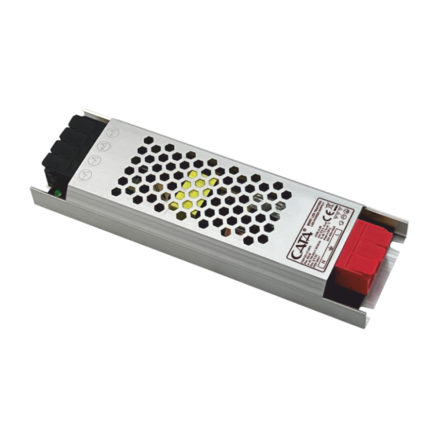 CATA CT-2675 12,5 Amper Şerit 12V Led Trafosu (150W) (Süper Sli̇m Fansiz)