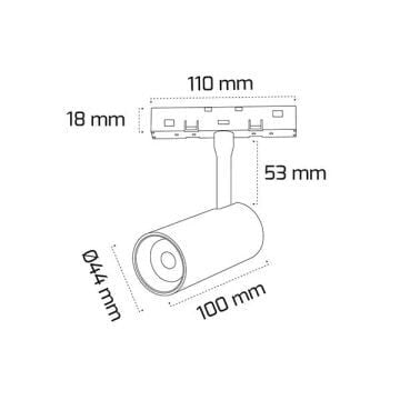 GOYA GY 2053-10 10 Watt LED Magnet Ray Spot