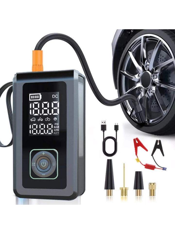 Cepini Cp-11 8000mAh Şarjlı Powerbank, Akü Takviyesi, Fener ve Taşınabilir Kompresör