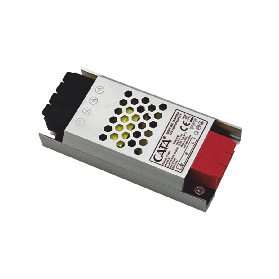 CATA CT-2674 5 Amper Şerit 12V Led Trafosu (60W) (Süper Sli̇m Fansiz)