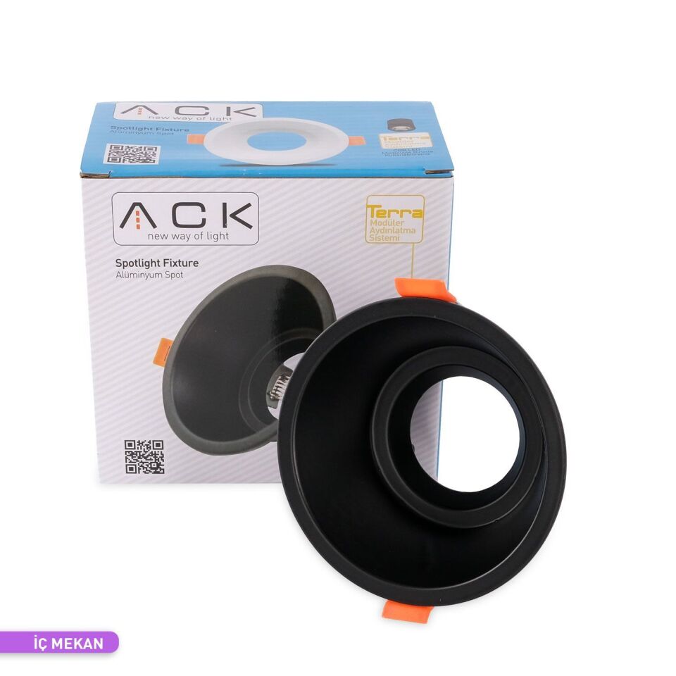 ACK AH03-04011 Terra Alüminyum Yuvarlak Spot Armatür