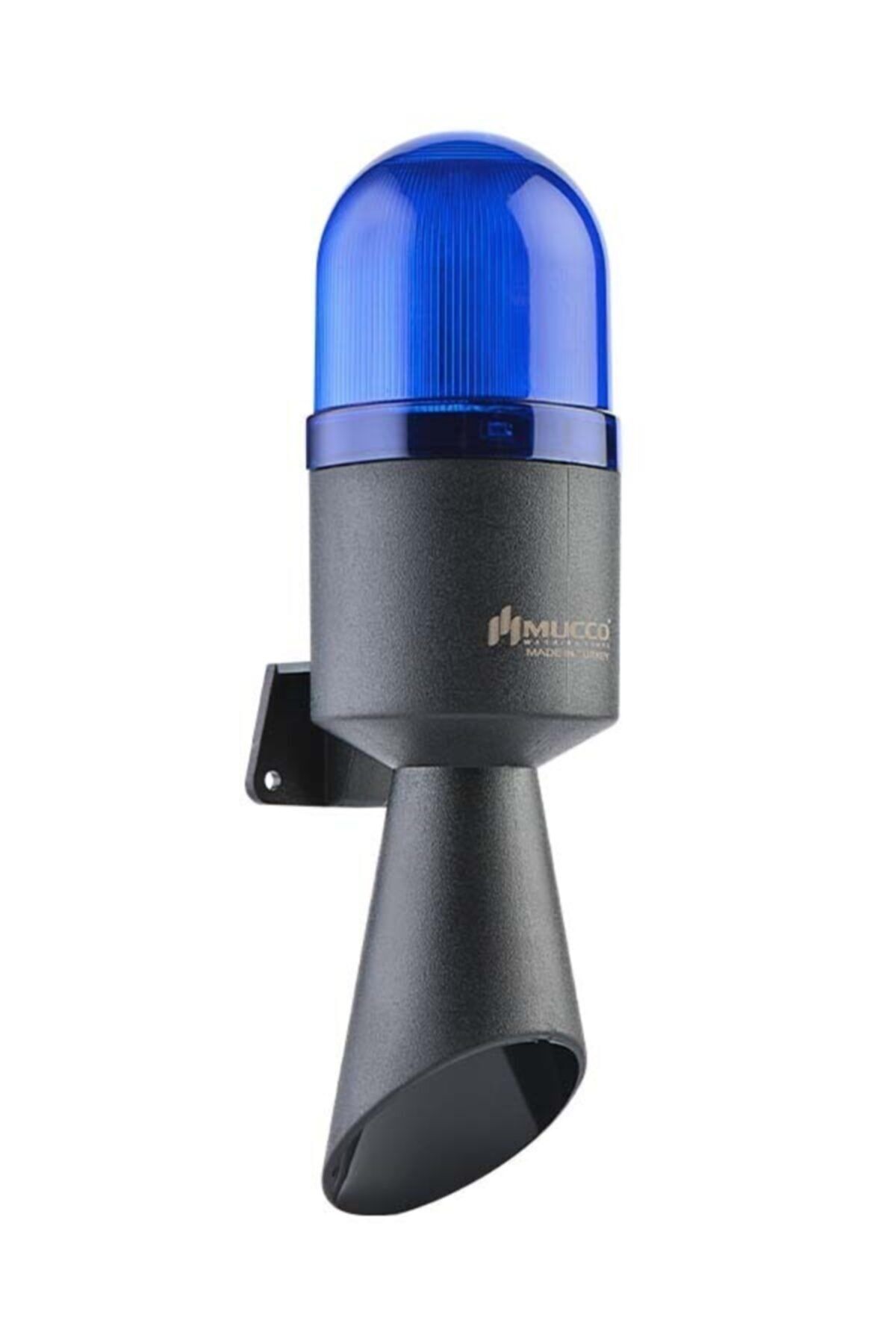 MUCCO SNT-B712-4 Mavi 4 Ayrı Işık Modlu 16 Melodili Üniversal Borulu Korna 40-250v Ac/dc