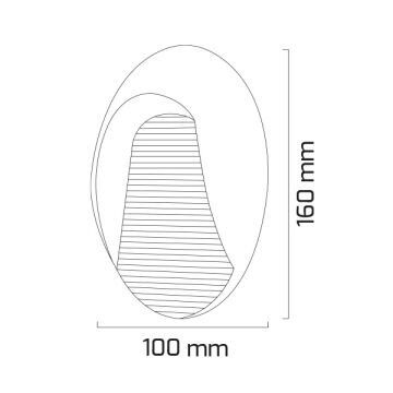 GOYA GY 6234 3 Watt Siyah Tek Yönlü Dış Mekan LED Aplik