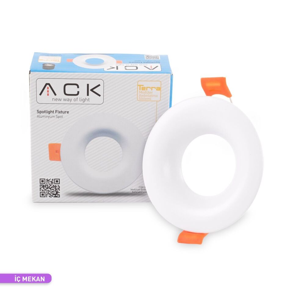 ACK AH03-04050 Terra Alüminyum Yuvarlak Spot Armatür