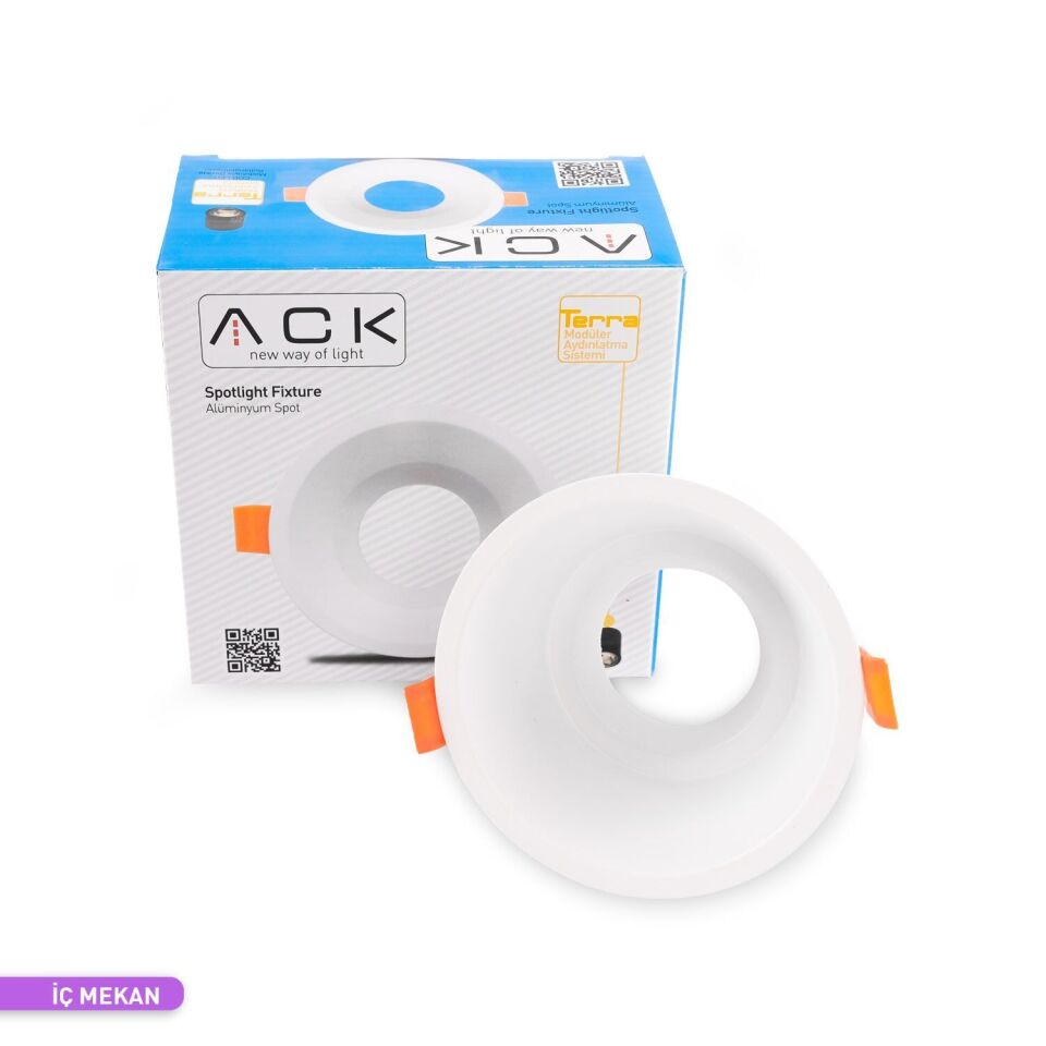 ACK AH03-04010 Terra Alüminyum Yuvarlak Spot Armatür